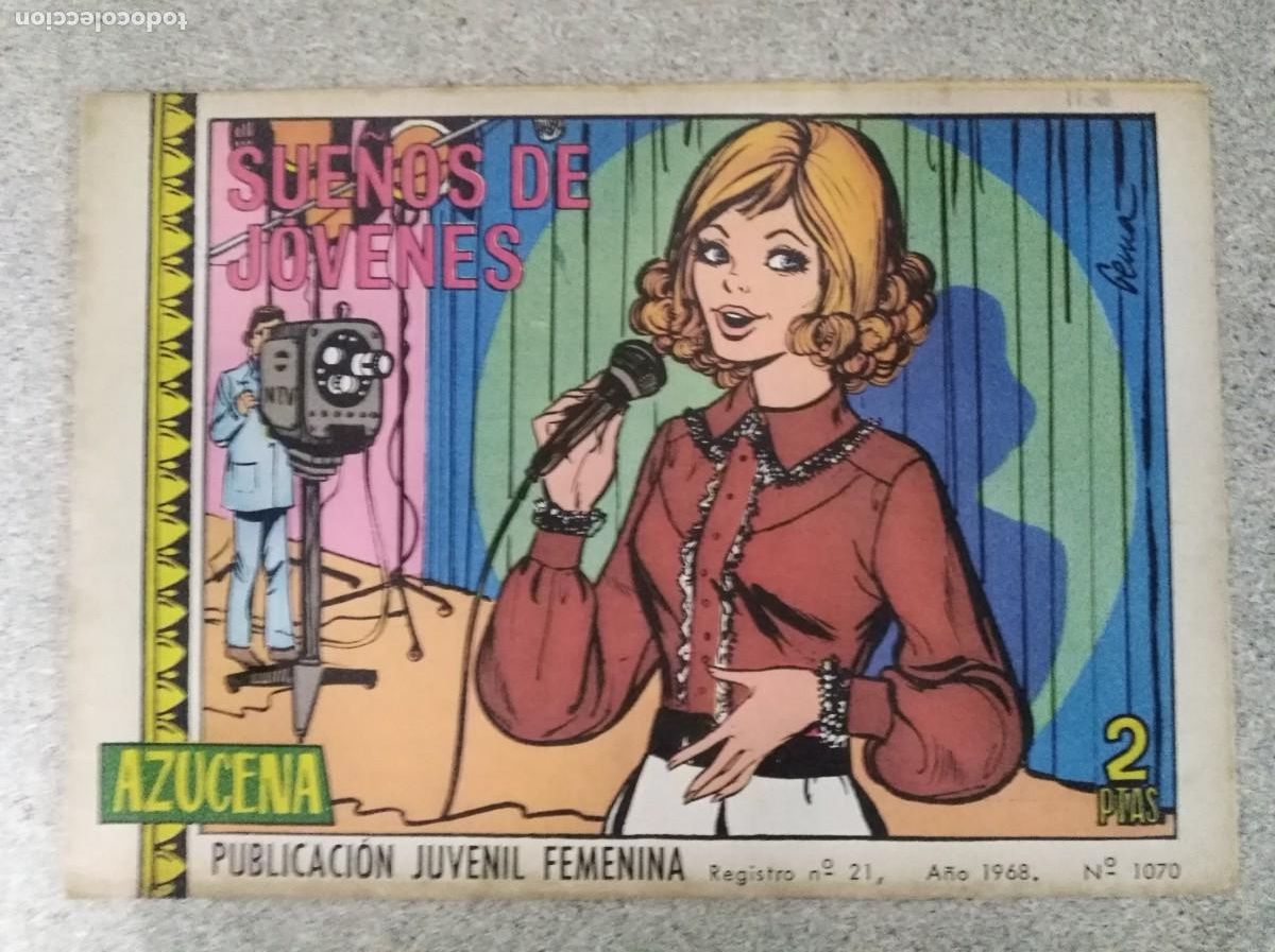 Tebeos: Azucena 1070.Sue&ntilde;os de jovenes.Ediciones Toray - Foto 1
