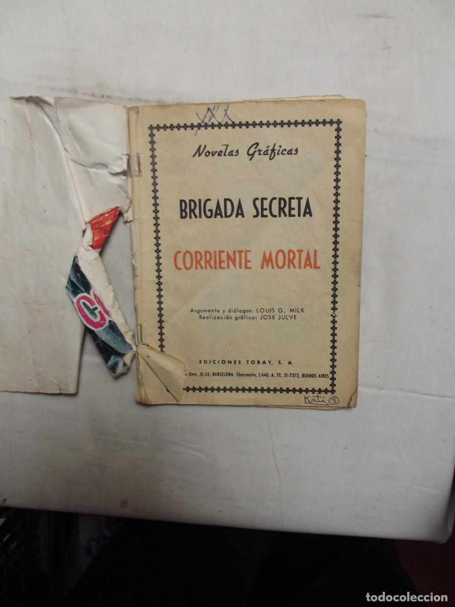 Tebeos: BRIGADA SECRETA - CORRIENTE MORTAL - Foto 2