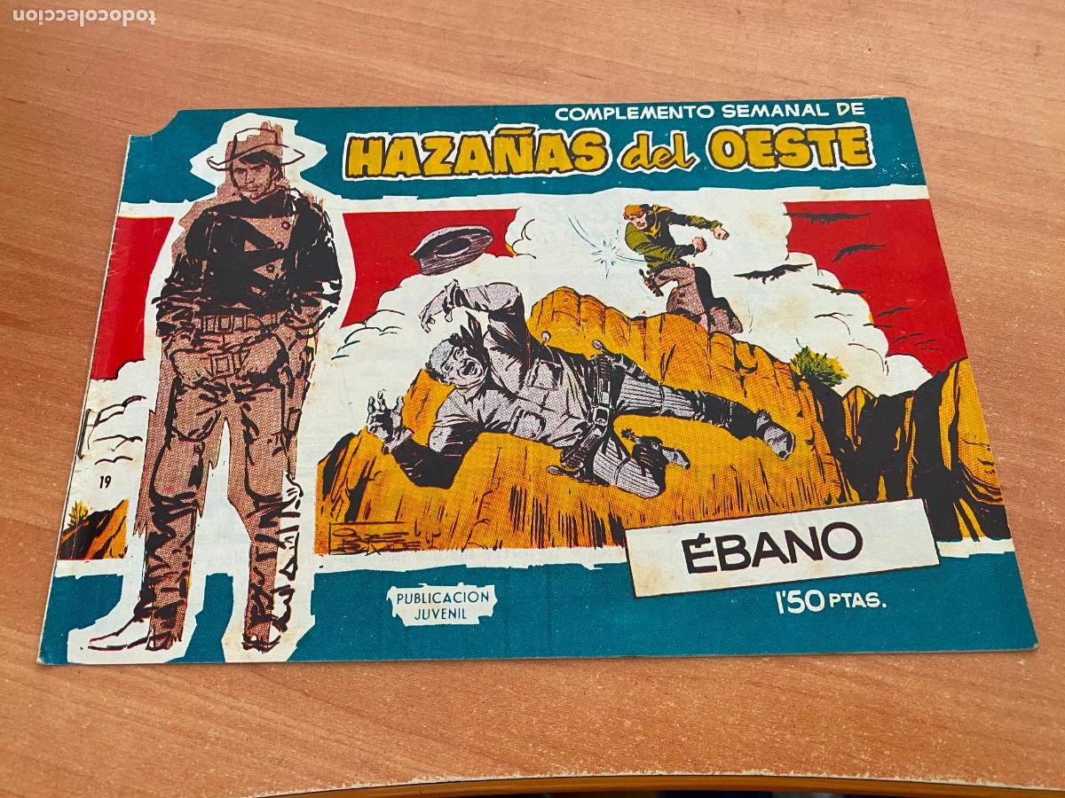 Tebeos: HAZA&Ntilde;AS DEL OESTE AZUL. COMPLEMENTO SEMANAL N&ordm; 19 EBANO (TORAY) (COB21) - Foto 1