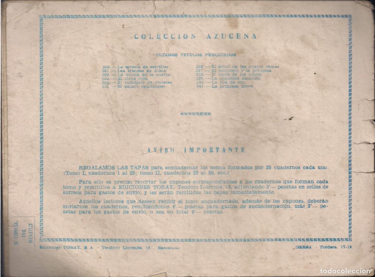 Tebeos: AZUCENA N&ordm; 241: LA PRINCESA TRISTE - Foto 2