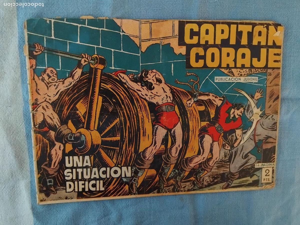 Tebeos: CAPITAN CORAJE N&ordm; 36 , EDITORIAL TORAY 1959. ORIGINAL - Foto 1