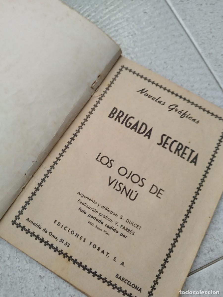 Tebeos: Antiguo C&oacute;mic Brigada secreta N&deg;1 los ojos de visnu. - Foto 4