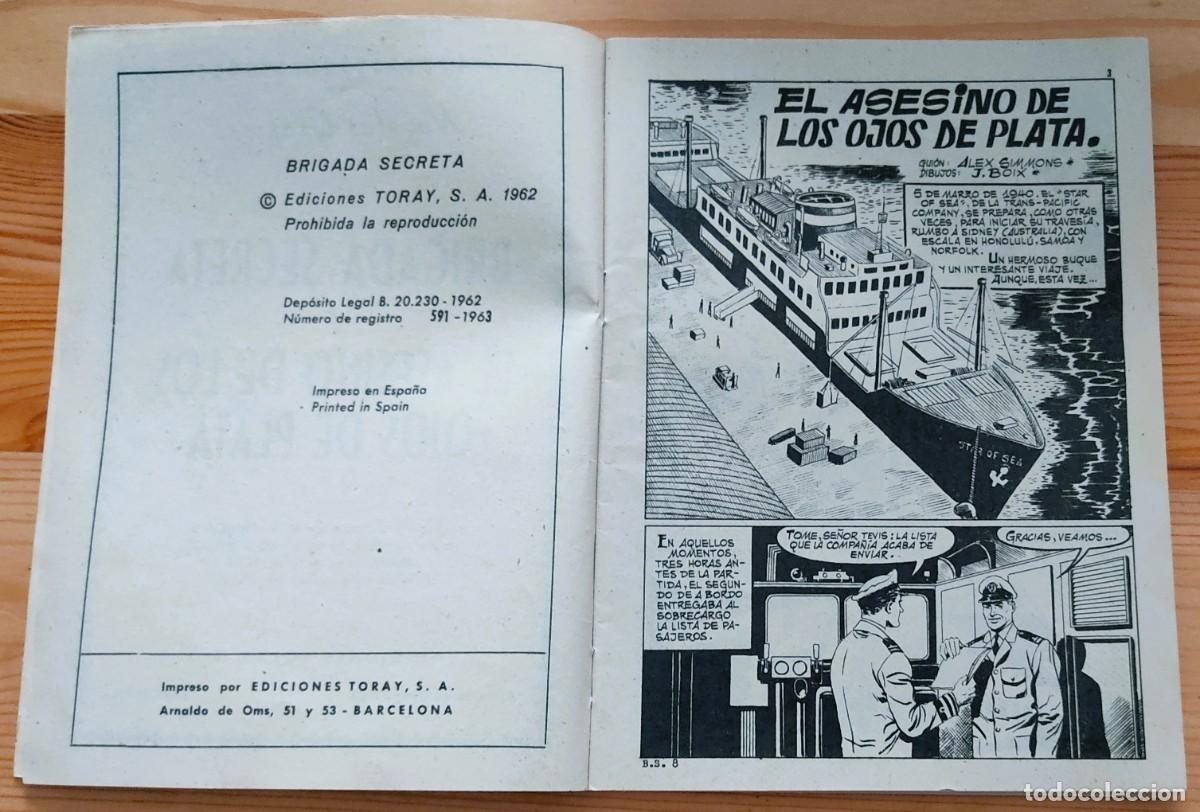 Tebeos: BRIGADA SECRETA N&ordm; 8 - EDICIONES TORAY - Foto 4