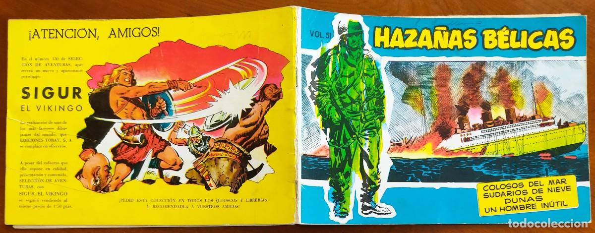 Tebeos: HAZA&Ntilde;AS B&Eacute;LICAS VOL. 51 - EDICIONES TORAY - Foto 2
