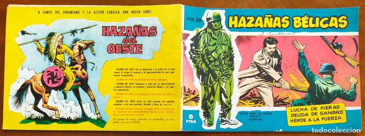 Tebeos: HAZA&Ntilde;AS B&Eacute;LICAS VOL. 59 - EDICIONES TORAY - Foto 2