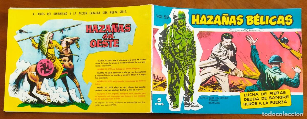 Tebeos: HAZA&Ntilde;AS B&Eacute;LICAS VOL. 59 - EDICIONES TORAY - Foto 2