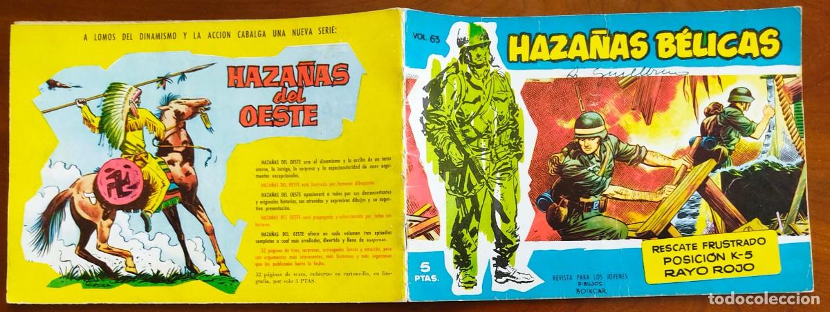 Tebeos: HAZA&Ntilde;AS B&Eacute;LICAS VOL. 63 - EDICIONES TORAY - Foto 2
