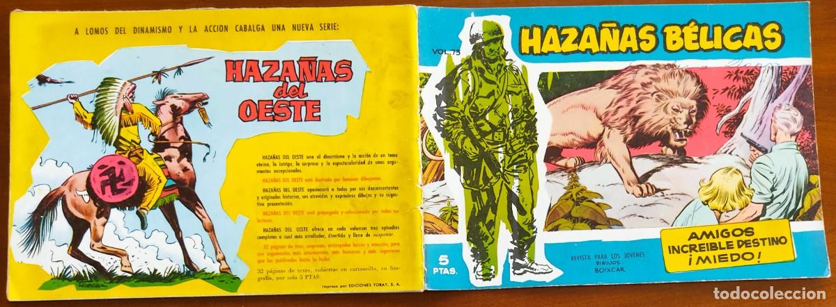 Tebeos: HAZA&Ntilde;AS B&Eacute;LICAS VOL. 73 - EDICIONES TORAY - Foto 2