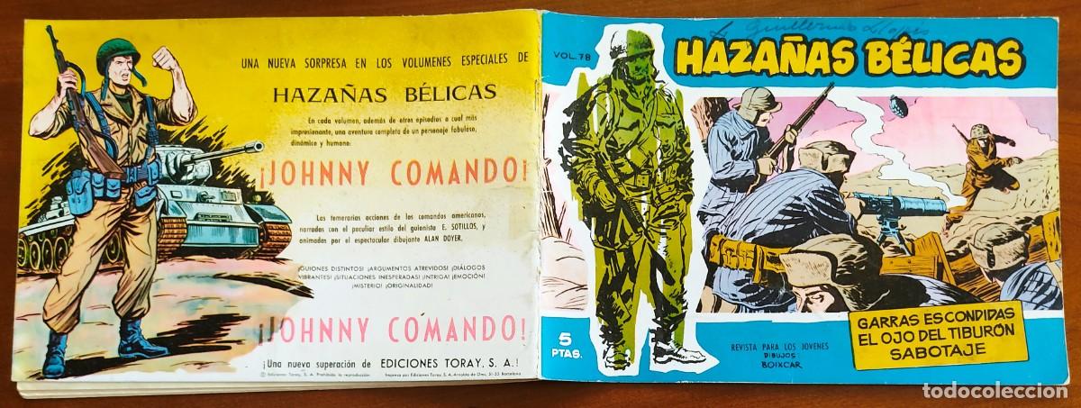 Tebeos: HAZA&Ntilde;AS B&Eacute;LICAS VOL. 78 - EDICIONES TORAY - Foto 2