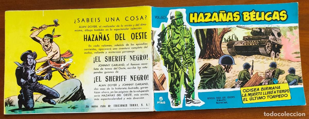 Tebeos: HAZA&Ntilde;AS B&Eacute;LICAS VOL. 80 - EDICIONES TORAY - Foto 2