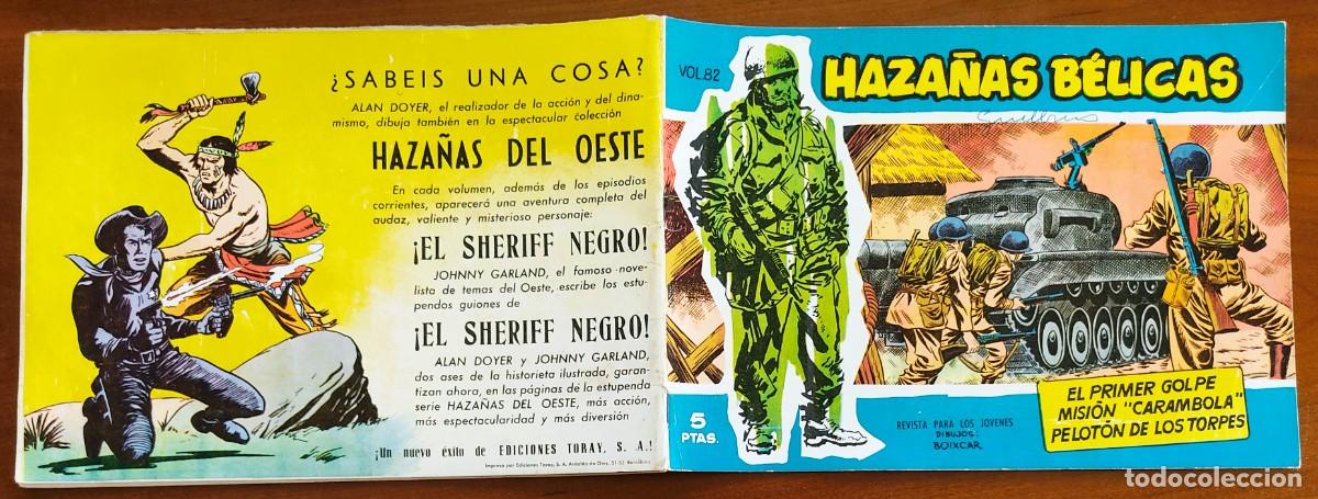 Tebeos: HAZA&Ntilde;AS B&Eacute;LICAS VOL. 82 - EDICIONES TORAY - Foto 2