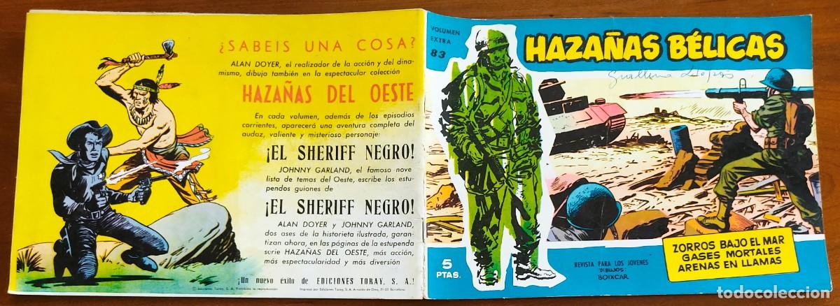 Tebeos: HAZA&Ntilde;AS B&Eacute;LICAS VOL. 83 - EDICIONES TORAY - Foto 2