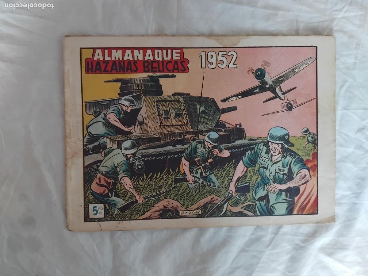 Tebeos: HAZA&Ntilde;AS BELICAS ALMANAQUE 1952 EDICIONES TORAY. - Foto 1