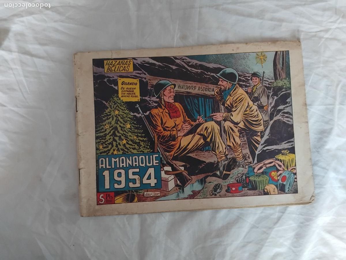 Tebeos: HAZA&Ntilde;AS BELICAS ALMANAQUE 1954 EDICIONES TORAY. - Foto 1