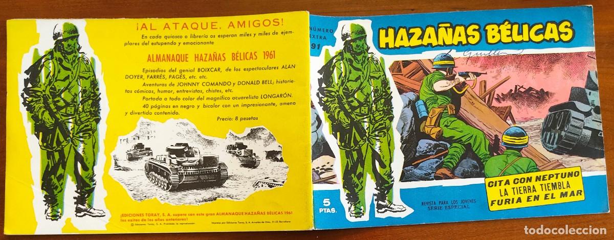 Tebeos: HAZA&Ntilde;AS B&Eacute;LICAS VOL. 91 - EDICIONES TORAY - Foto 2