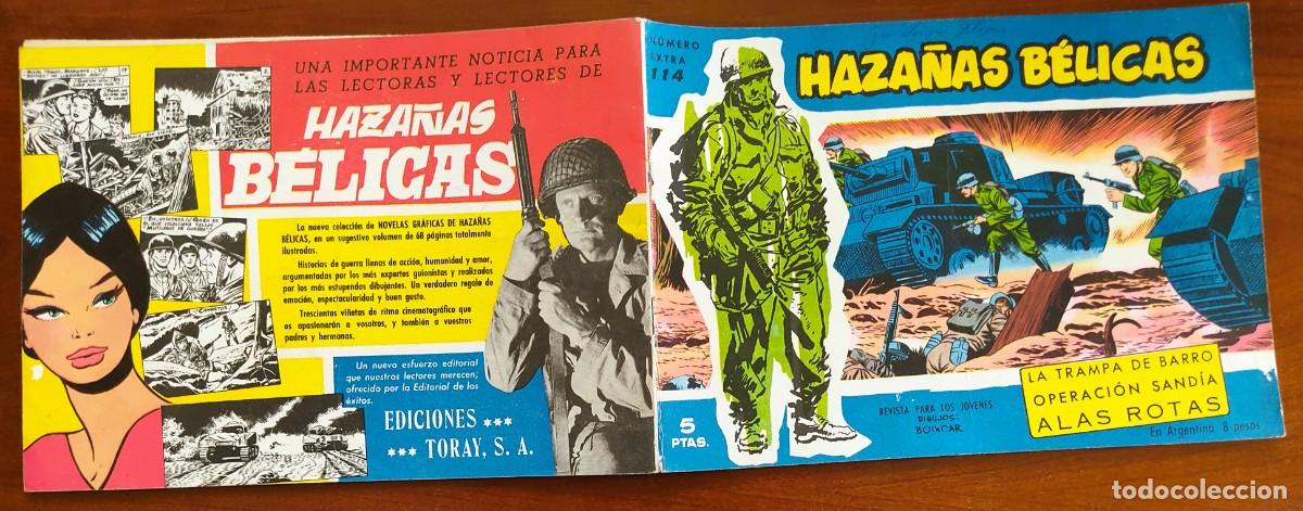 Tebeos: HAZA&Ntilde;AS B&Eacute;LICAS VOL. 114 - EDICIONES TORAY - Foto 2