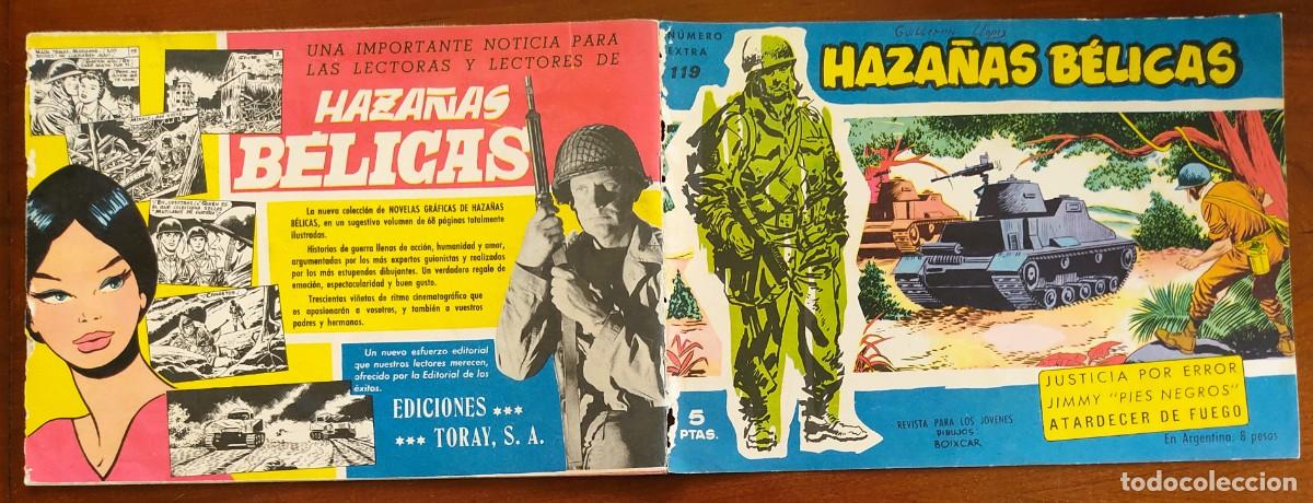 Tebeos: HAZA&Ntilde;AS B&Eacute;LICAS VOL. 119 - EDICIONES TORAY - Foto 2