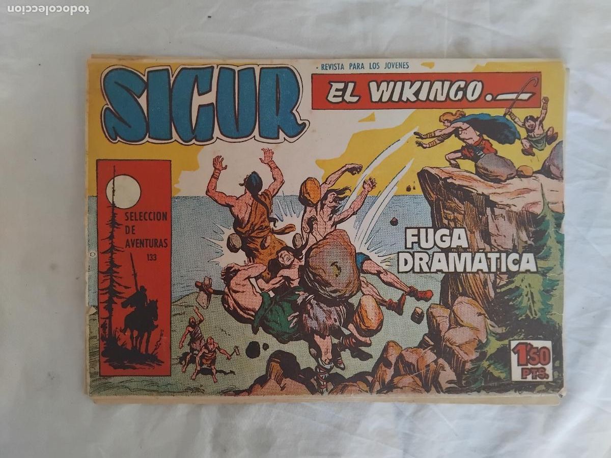 Tebeos: SIGUR EL VIKINGO N&ordm; 4. EDICIONES TORAY 1958. ORIGINAL. - Foto 1