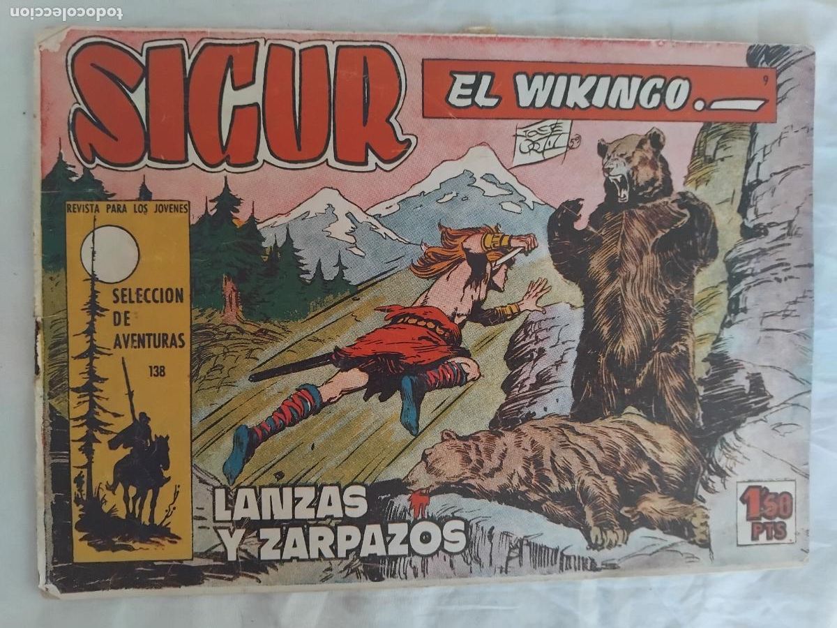Tebeos: SIGUR EL VIKINGO N&ordm; 9. EDICIONES TORAY 1959. ORIGINAL. - Foto 1