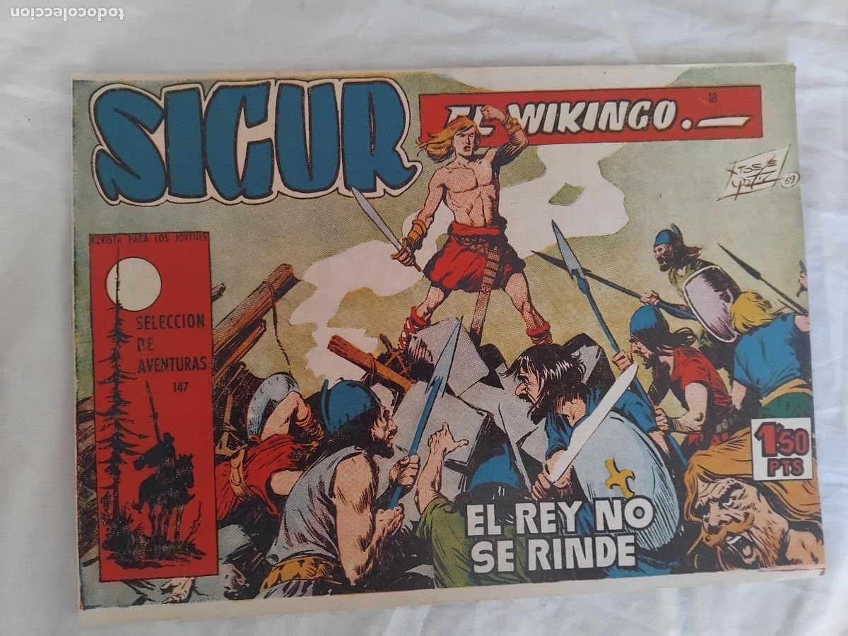 Tebeos: SIGUR EL VIKINGO N&ordm; 18 EDICIONES TORAY 1959. ORIGINAL. - Foto 1