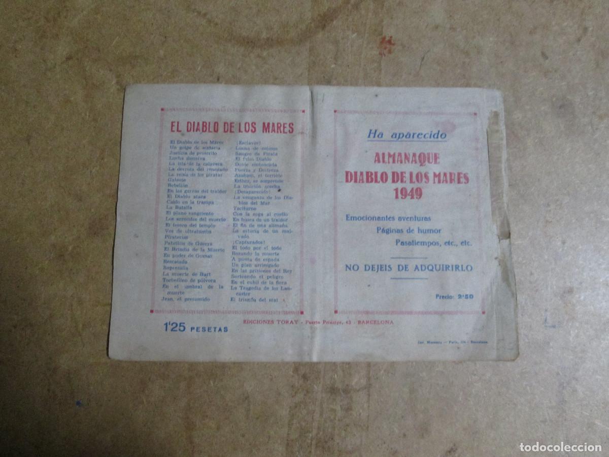 Tebeos: el diablo de los mares n&ordm; 57, original editorial toray 1947 - Foto 2