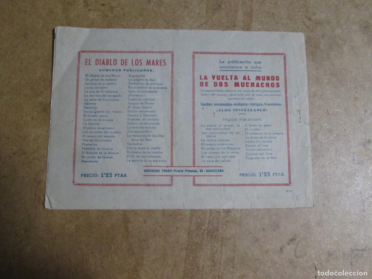 Tebeos: el diablo de los mares n&ordm; 43, original editorial toray 1947 - Foto 2