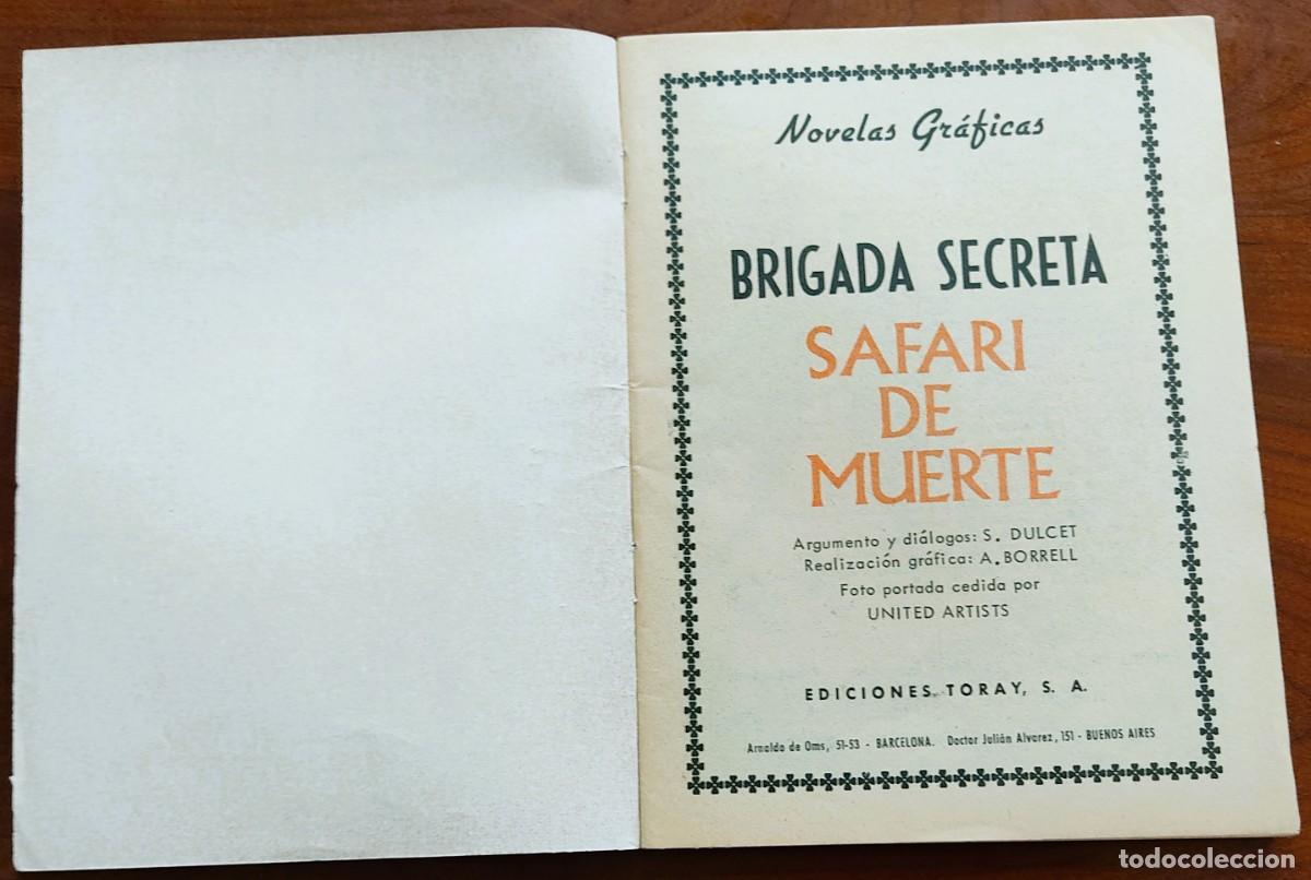 Tebeos: BRIGADA SECRETA N&ordm; 181 - EDICIONES TORAY - Foto 3