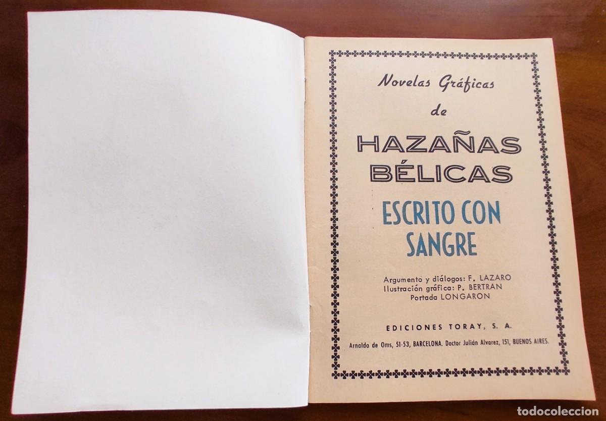 Tebeos: HAZA&Ntilde;AS B&Eacute;LICAS N&ordm; 106 - EDICIONES TORAY - VERTICAL - Foto 3