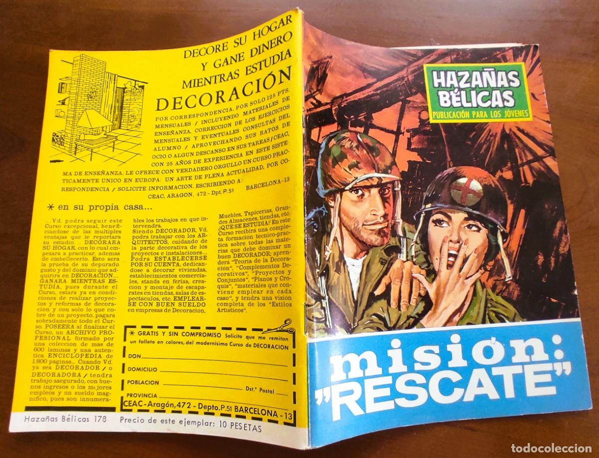 Tebeos: HAZA&Ntilde;AS B&Eacute;LICAS N&ordm; 178 - EDICIONES TORAY - VERTICAL - Foto 2