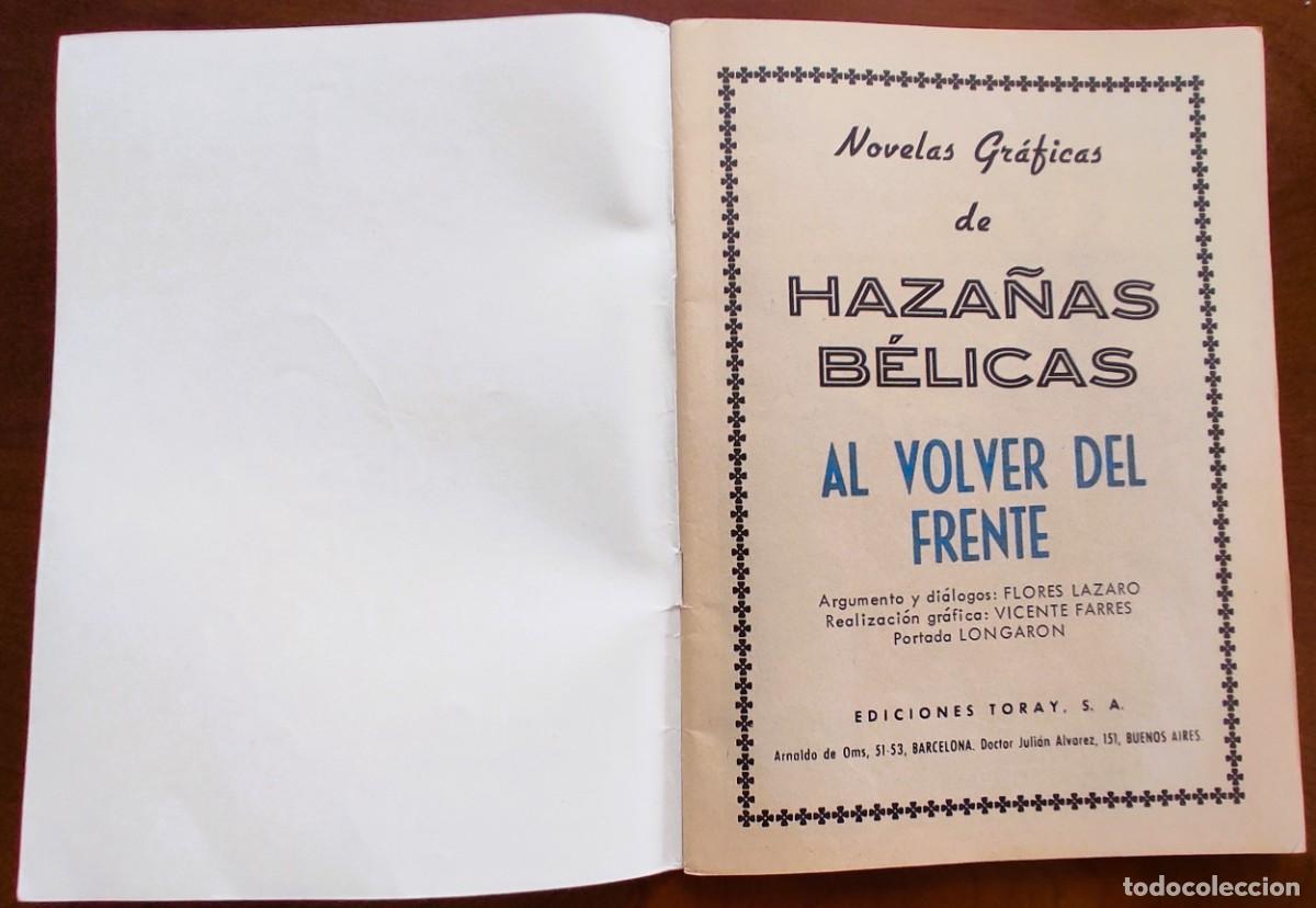 Tebeos: HAZA&Ntilde;AS B&Eacute;LICAS N&ordm; 104 - EDICIONES TORAY - VERTICAL - Foto 3