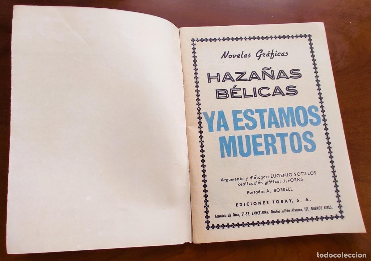 Tebeos: HAZA&Ntilde;AS B&Eacute;LICAS N&ordm; 124 - EDICIONES TORAY - VERTICAL - Foto 3
