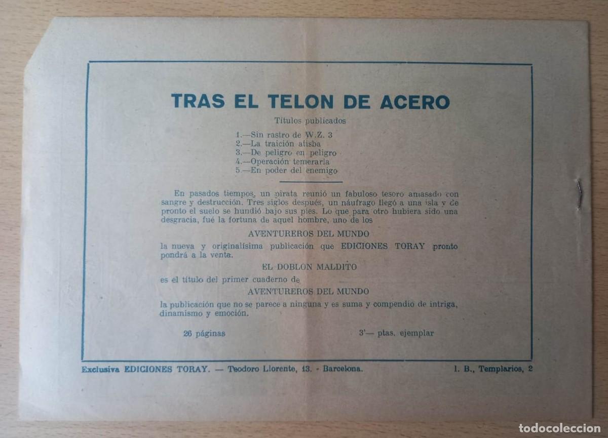 Tebeos: TRAS EL TEL&Oacute;N DE ACERO - EDICIONES TORAY / N&Uacute;MERO 5 - Foto 2