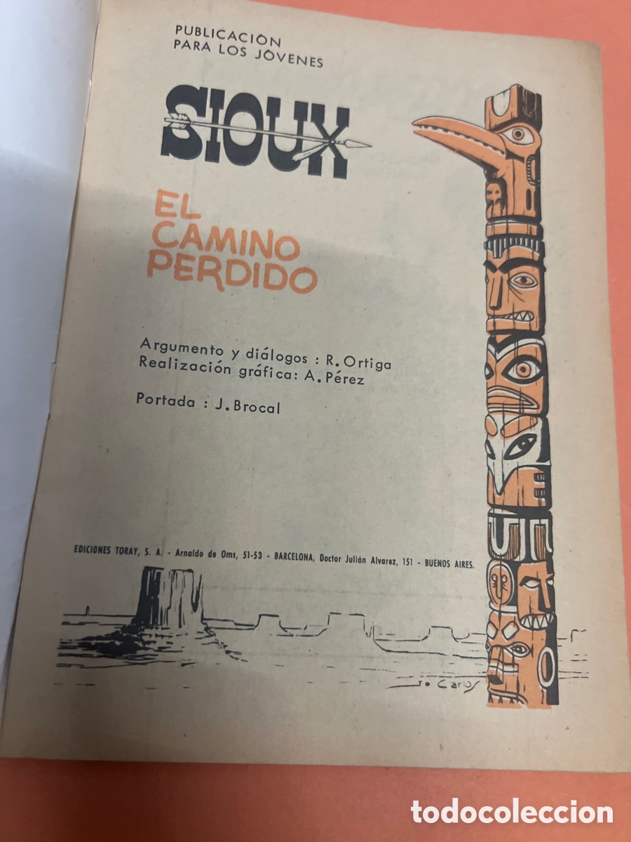Tebeos: T1/C2/37. SIOUX 99 EL CAMINO PERDIDO EDICIONES TORAY - Foto 3
