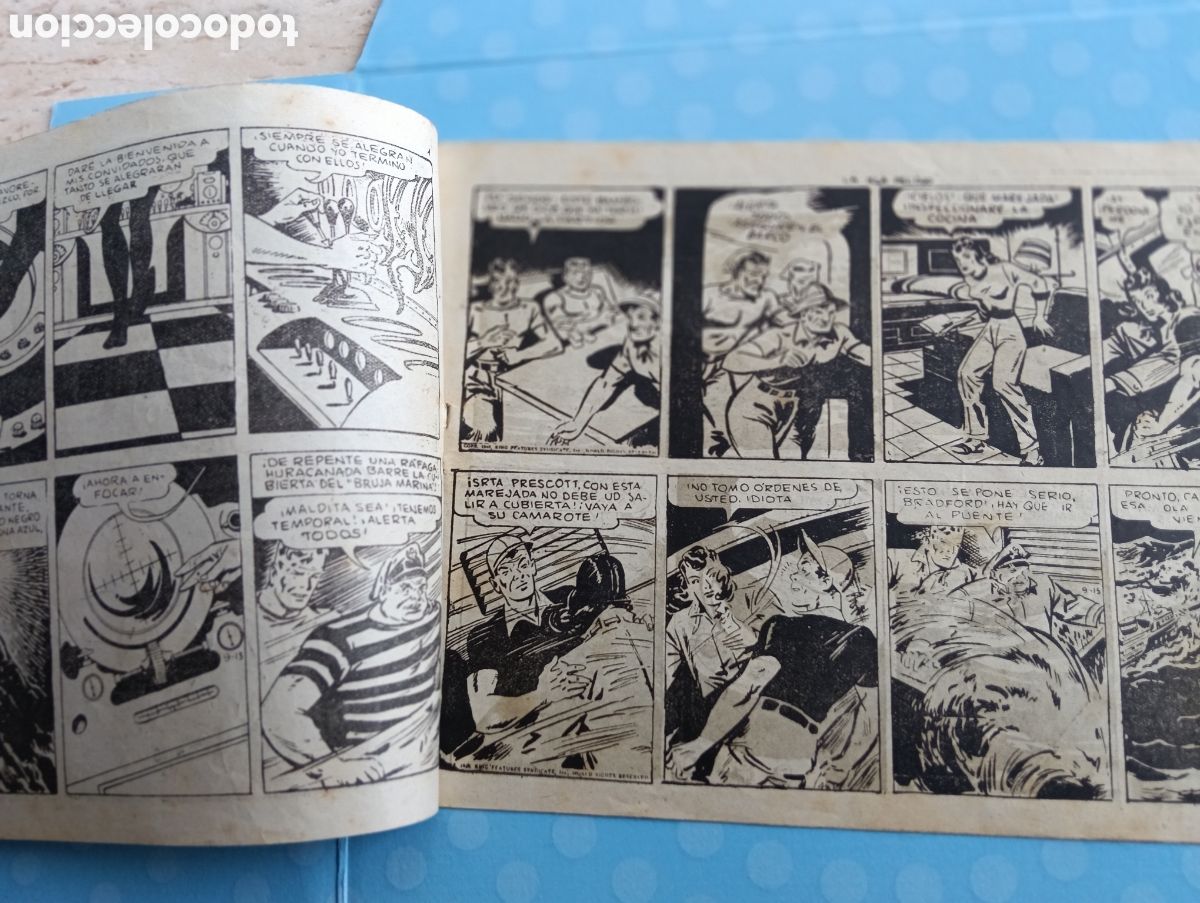 Tebeos: Brick,El indomable ,n. 4 ,la isla del ojo, toray 1951 - Foto 2