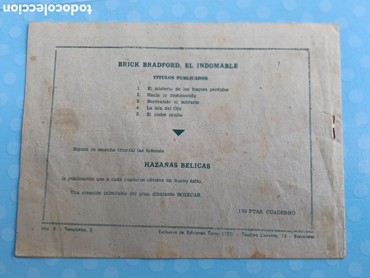 Tebeos: Brick El indomable,n.5 ,el poder oculto, toray 1951 - Foto 3