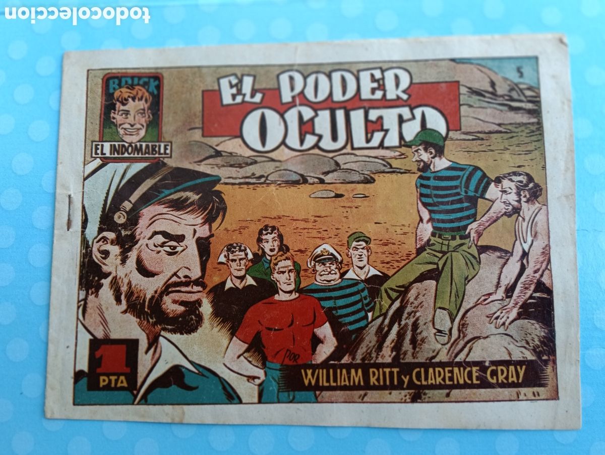 Tebeos: Brick El indomable,n.5 ,el poder oculto, toray 1951 - Foto 1