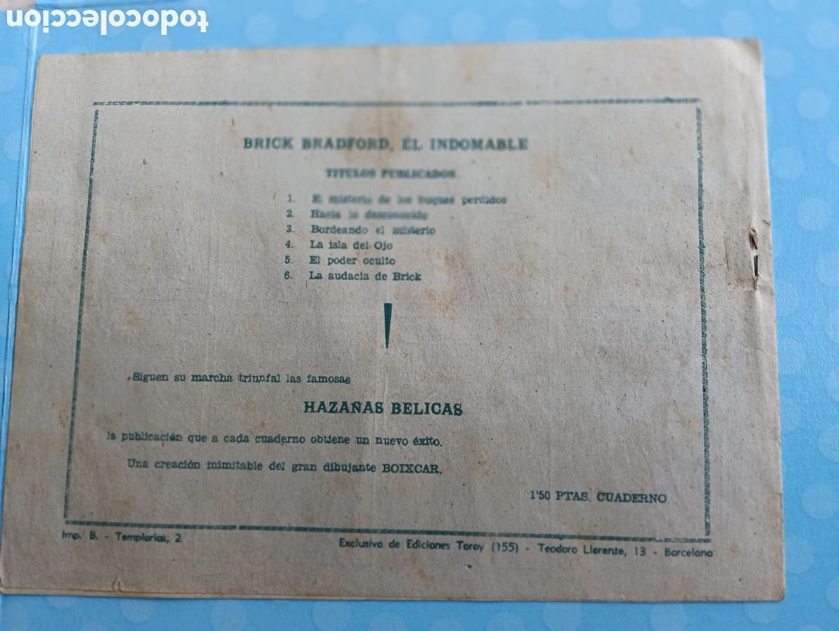 Tebeos: Brick El indomable,n.6 la audacia de Brick ,toray 1951 - Foto 3