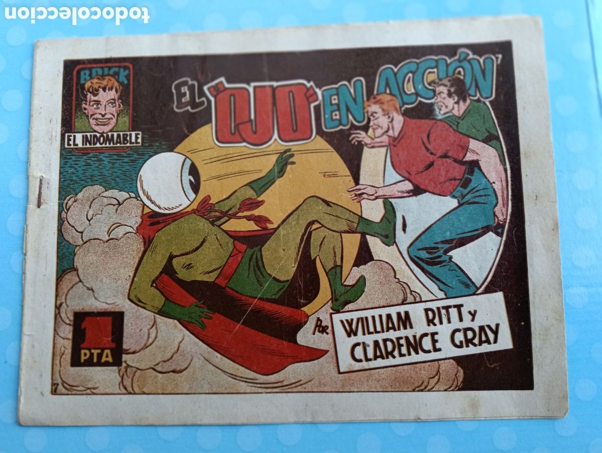 Tebeos: Brick,el indomable ,n.7, el ojo en acci&oacute;n, toray 1951 - Foto 1