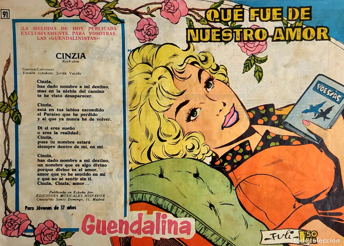 Tebeos: LOTE DE 7 COMICS (GUENDALINA )de EDICIONES TORAY 1959 - Foto 5