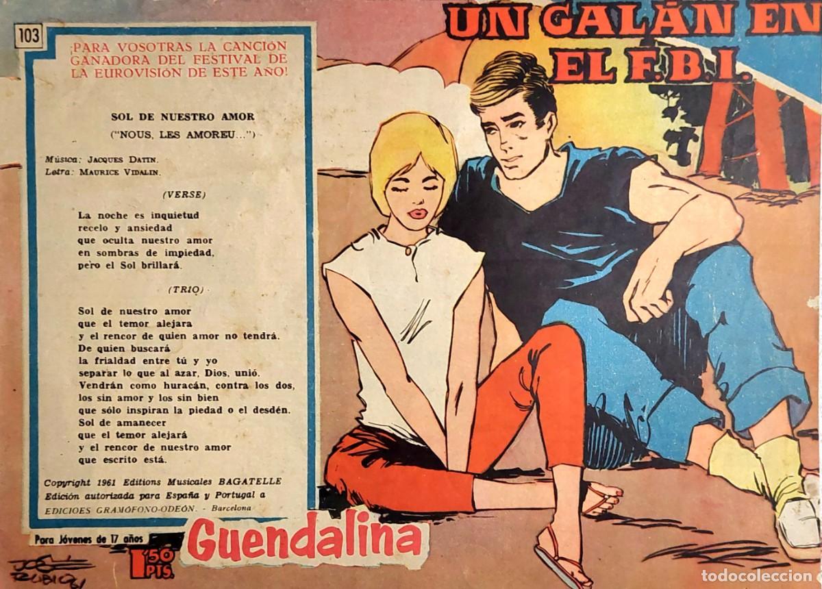 Tebeos: LOTE DE 7 COMICS ( GUENDALINA ) de EDICIONES TORAY 1959 - Foto 2