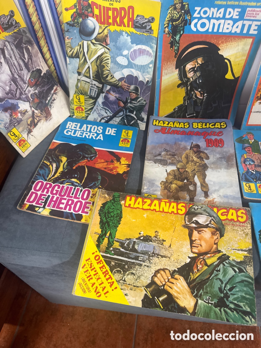 Tebeos: Lote De, nueve Comis de haza&ntilde;as b&eacute;licas - Foto 2
