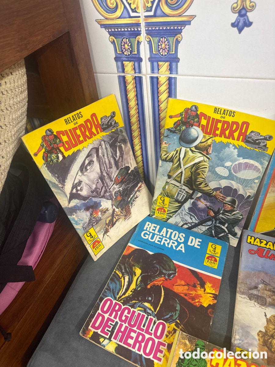 Tebeos: Lote De, nueve Comis de haza&ntilde;as b&eacute;licas - Foto 3