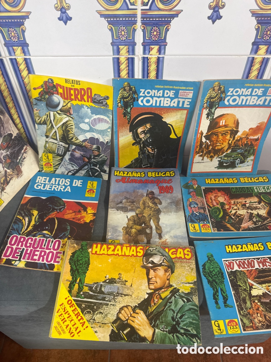 Tebeos: Lote De, nueve Comis de haza&ntilde;as b&eacute;licas - Foto 4