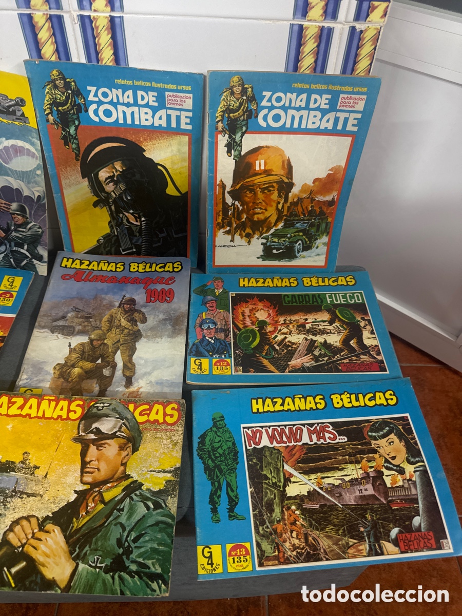 Tebeos: Lote De, nueve Comis de haza&ntilde;as b&eacute;licas - Foto 1