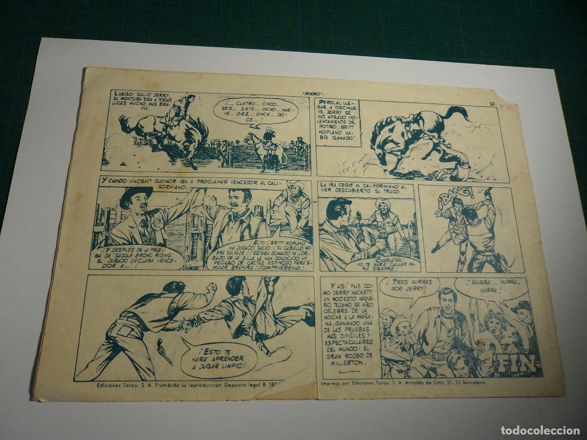 Tebeos: Haza&ntilde;as del Oeste azul. N&ordm; 18. Toray. Original. - Foto 2