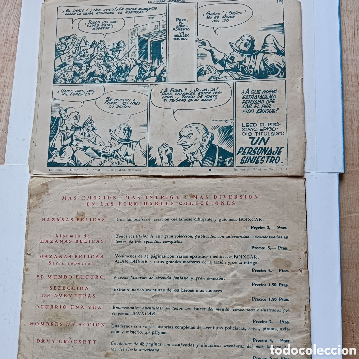 Tebeos: CAPIT&Aacute;N CORAJE NUM22-26 EDI.TORAY ORIGINAL - Foto 2
