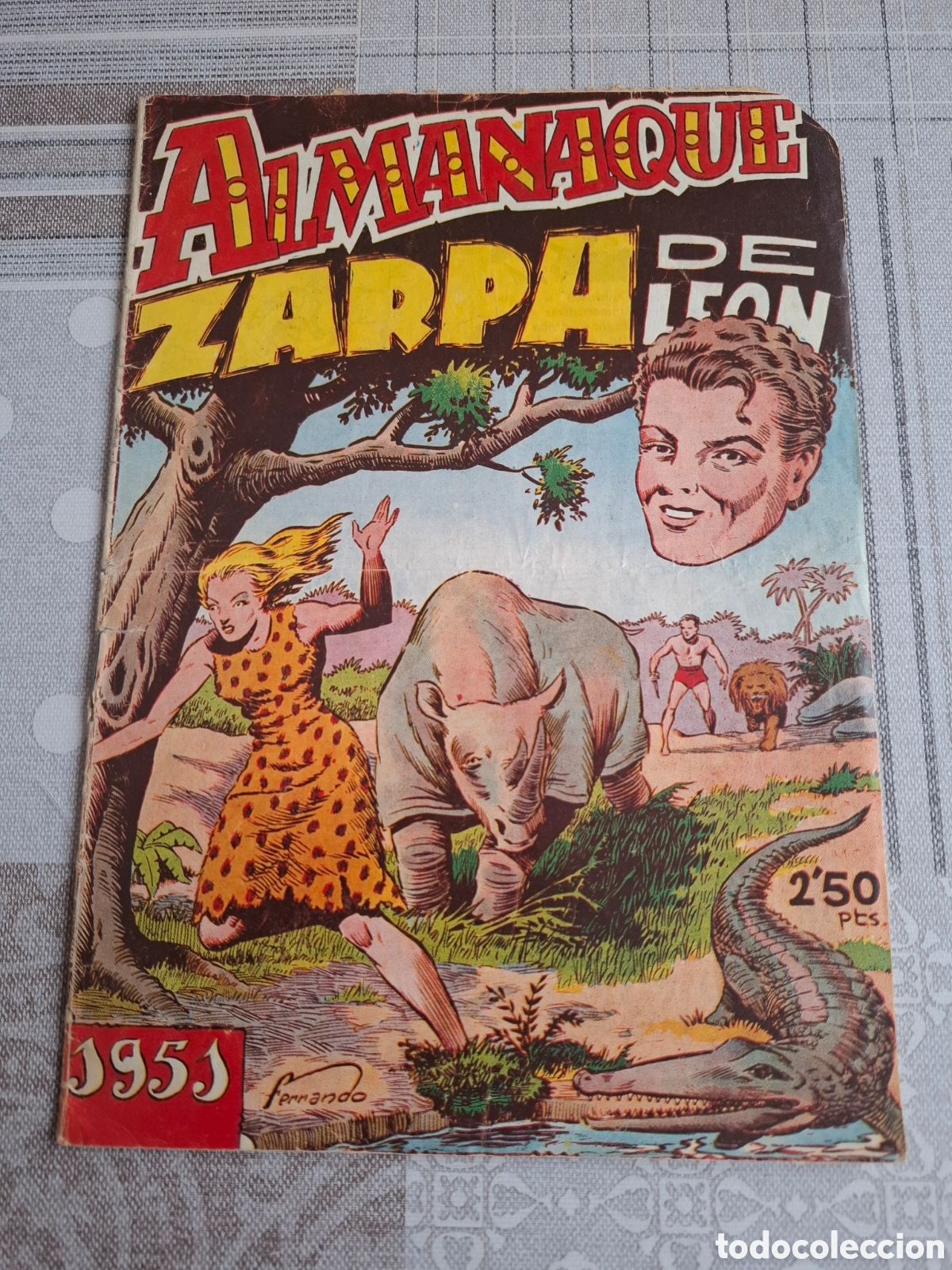 Tebeos: Almanaque Zarpa de Leon para 1951, Toray - Foto 1