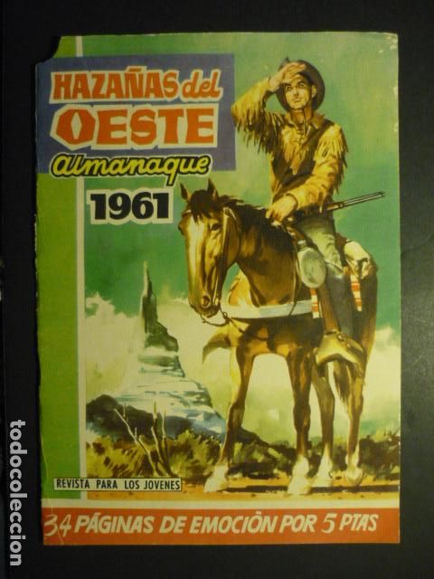 Tebeos: HAZA&Ntilde;AS DEL OESTE ALMANAQUE 1961 COMIC TORAY - Foto 1