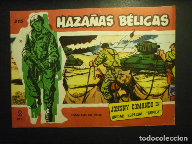Tebeos: HAZA&Ntilde;AS BELICAS N&ordm; 315 COMIC TORAY - Foto 1