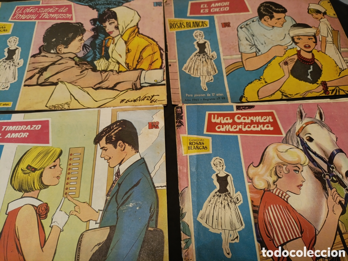 Tebeos: Lote de 15 Colecci&oacute;n Rosas Blancas - Foto 2